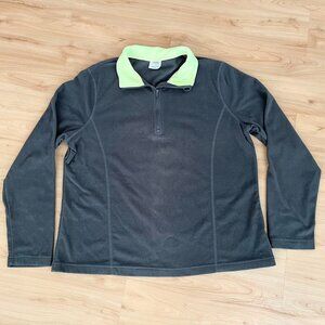 DANSKIN NOW Mens Fleece Sweater Quarter Zip. Size XL